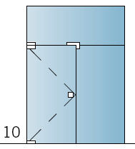 10 Tür Anschlag wandseitig mit Seitenteil und Oberlicht