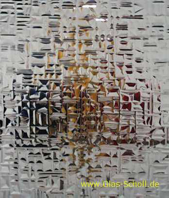 Ornamentglas Abstrakto 187 weiß